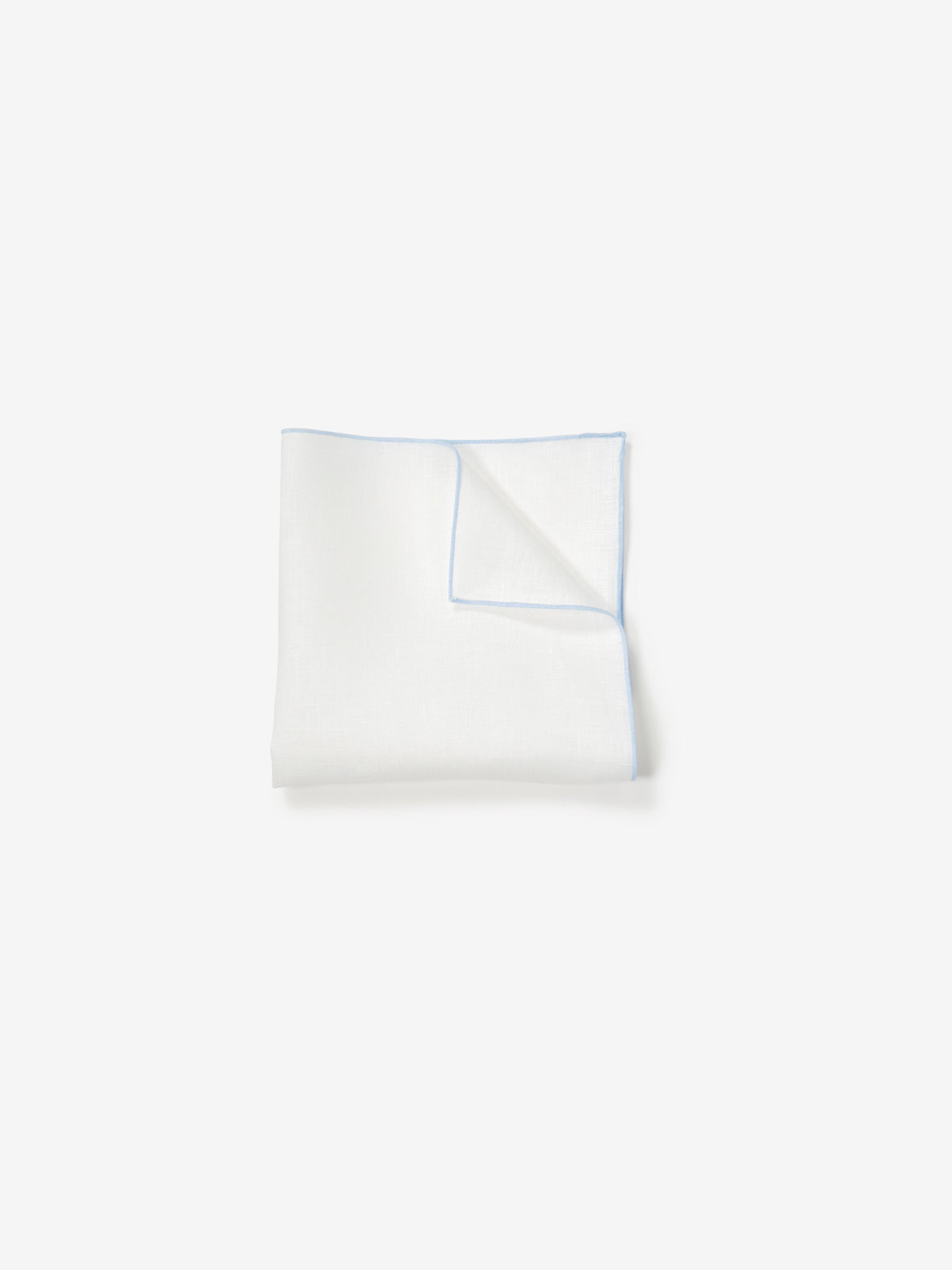 Linen Pocket Square|サックスブルー