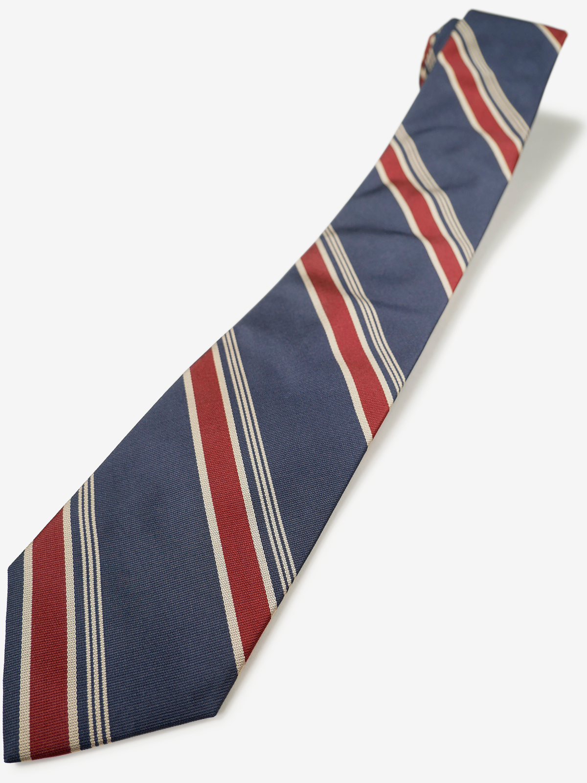 Classico Seta|Regimental Striped Necktie|ネイビー