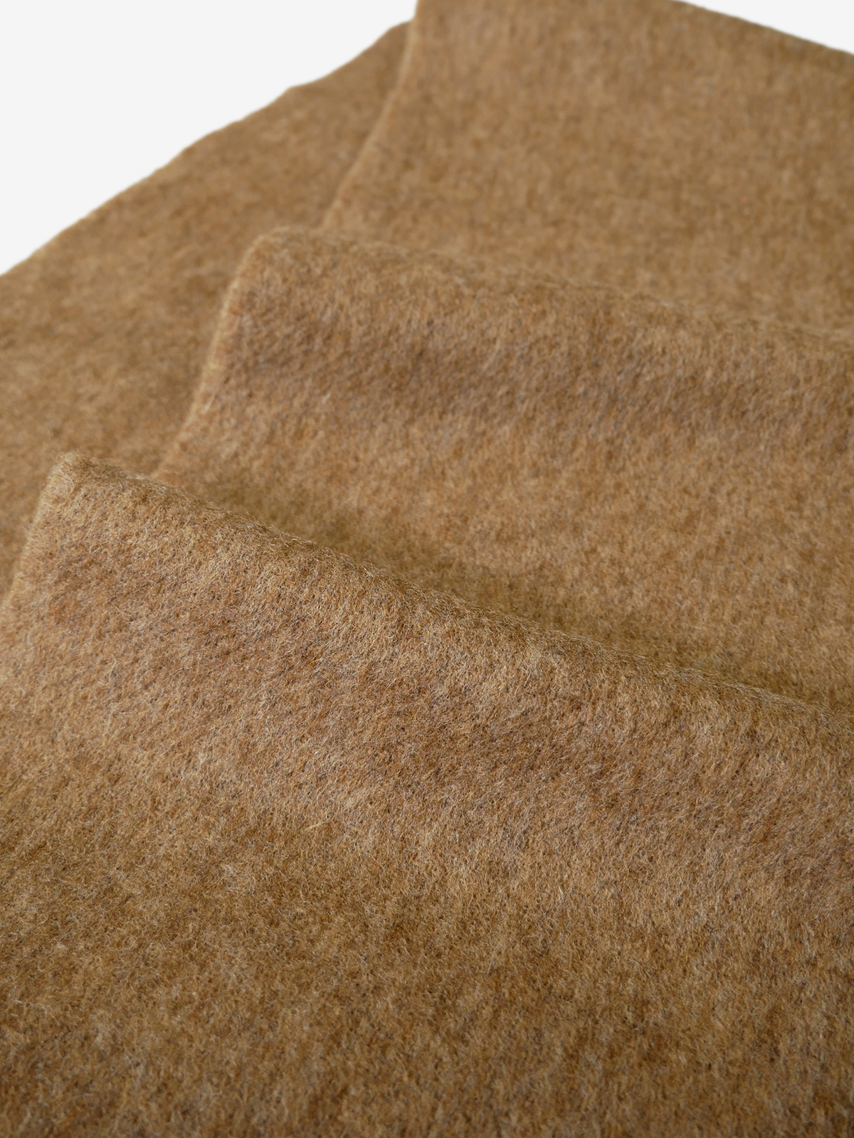 MOON|Solid Wool Scarf|ブラウン