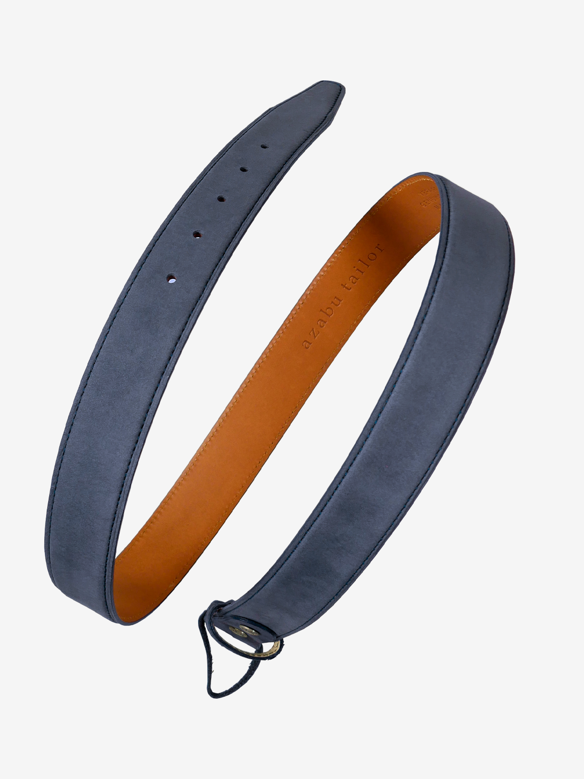 Nubuck Leather Belt|ブルー