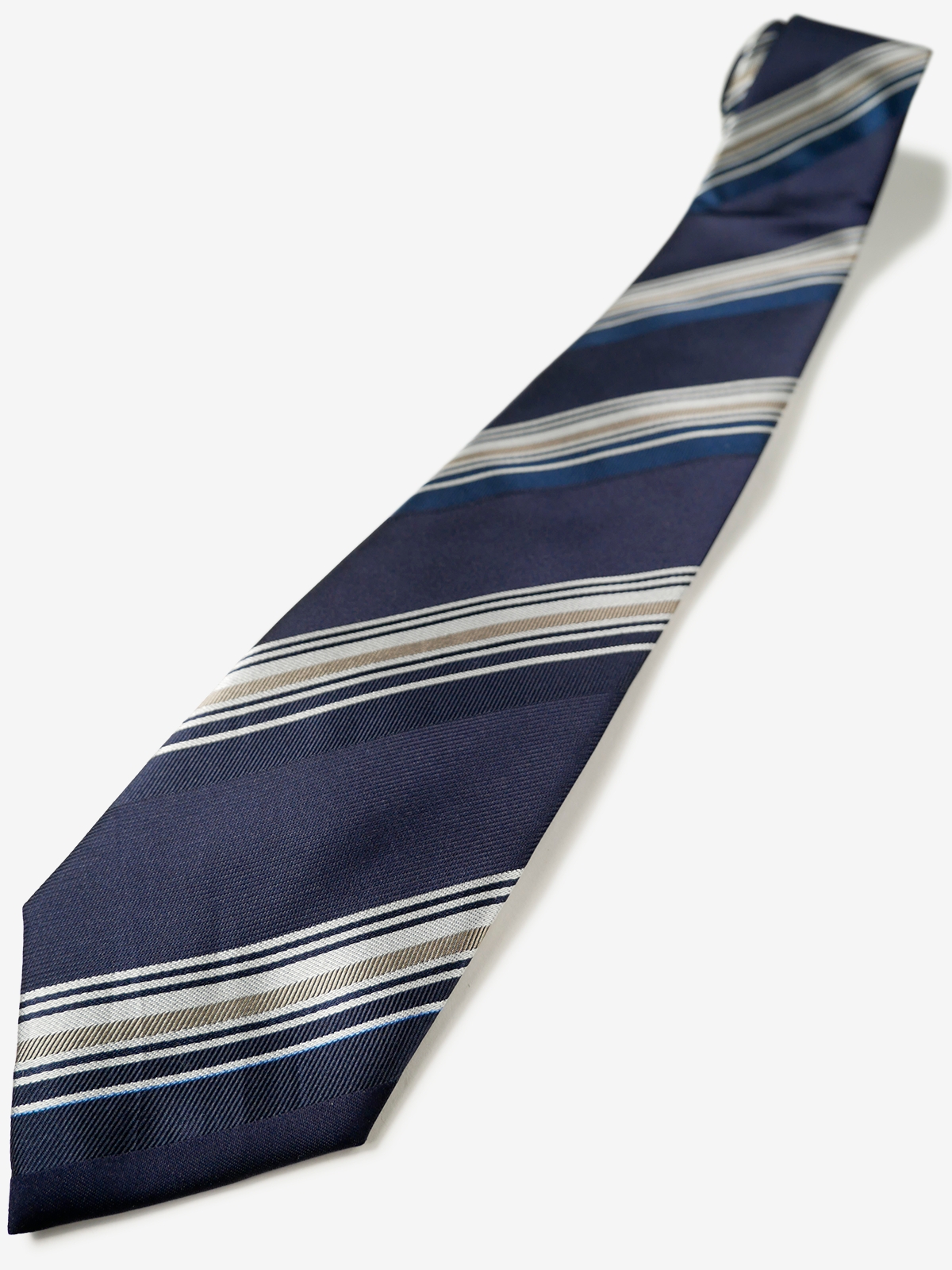 Classico Seta|Stripe Tie|ネイビー