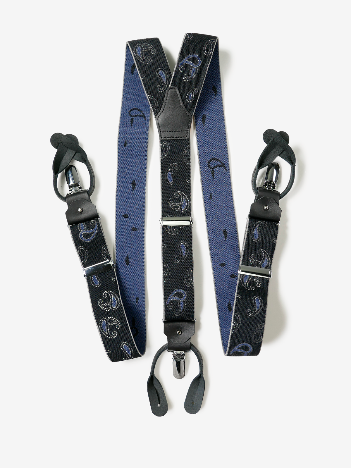 Paisley Suspenders|ネイビー