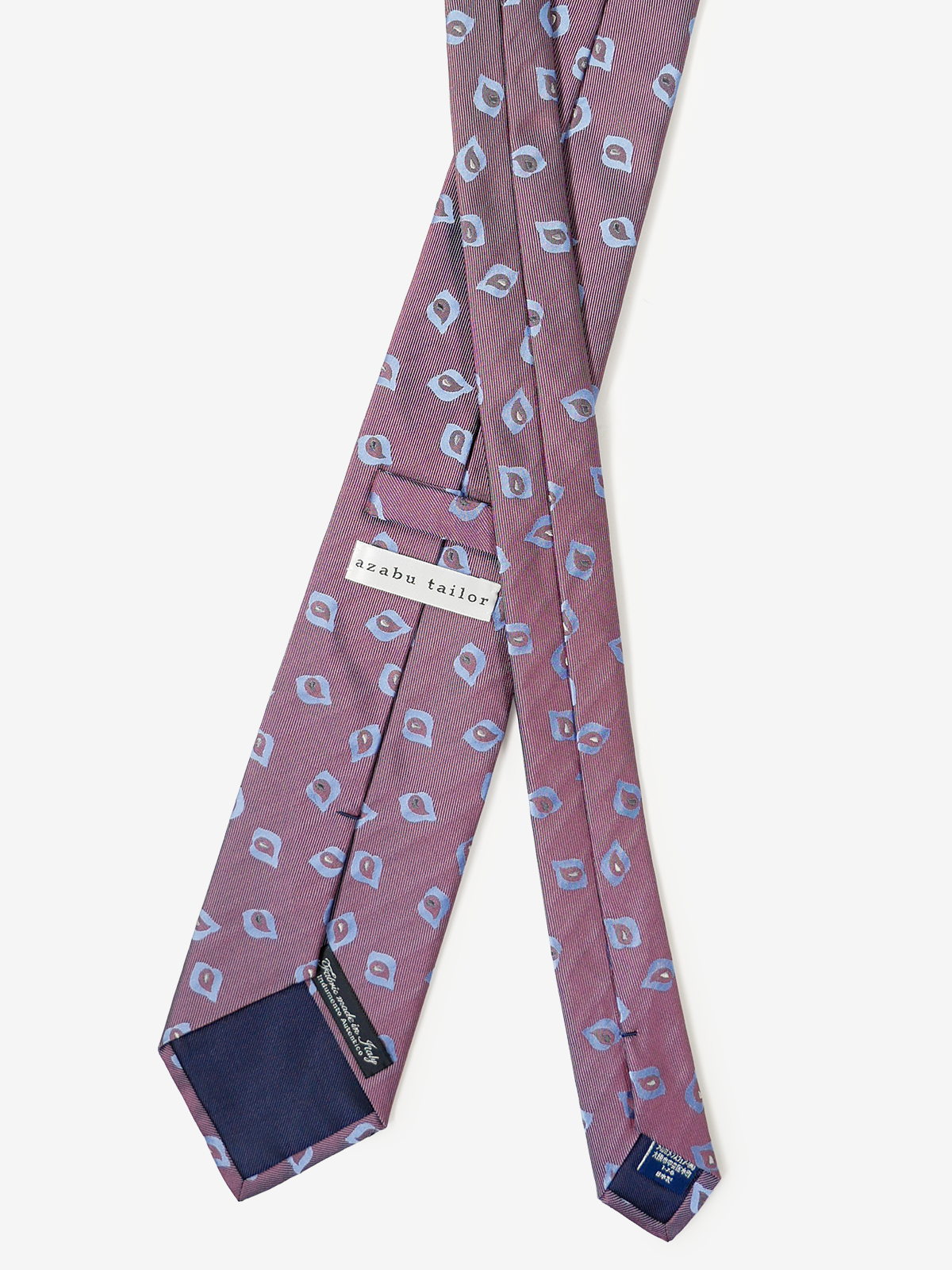 Classico Seta|Paisley Neat Tie|ボルドー