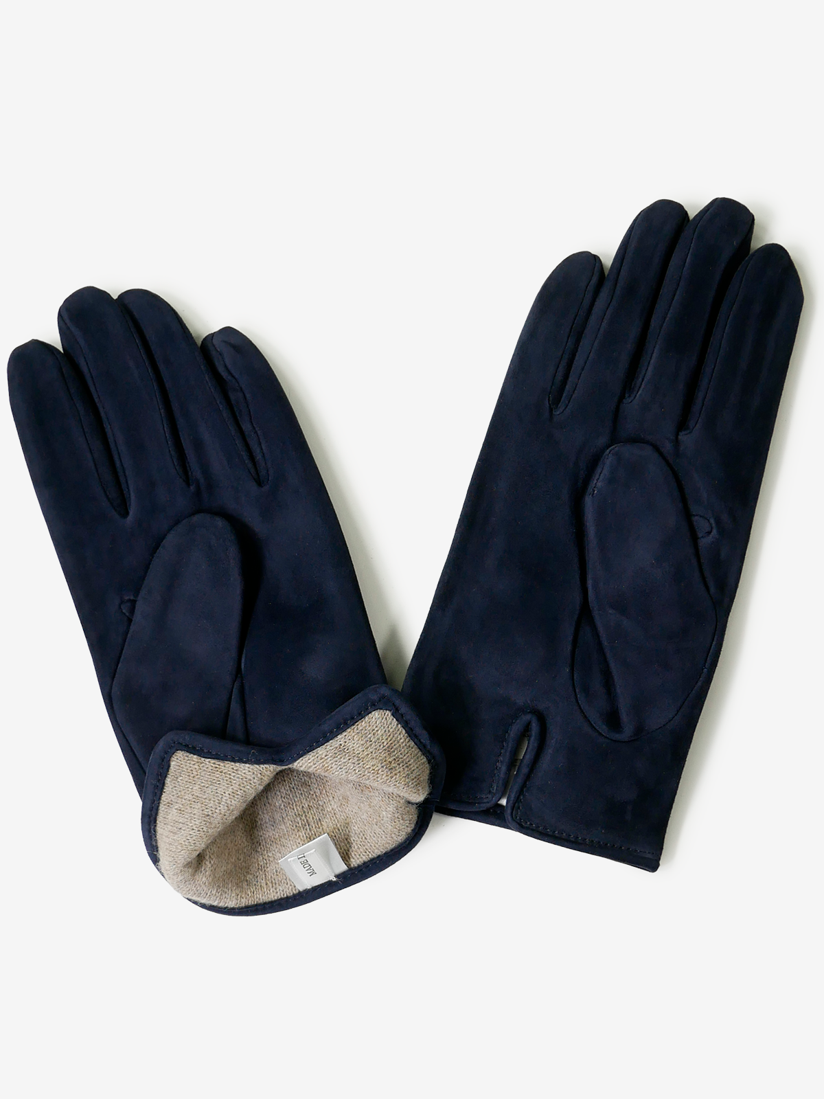 Suede Leather Gloves|ネイビー