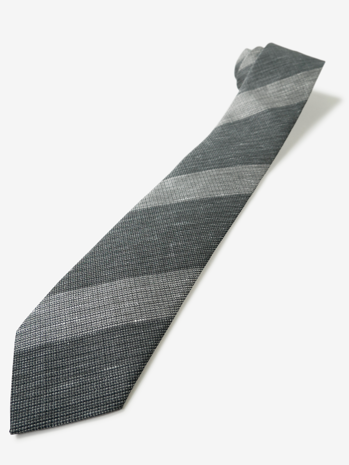 Classico Seta|Stripe Tie|グレー