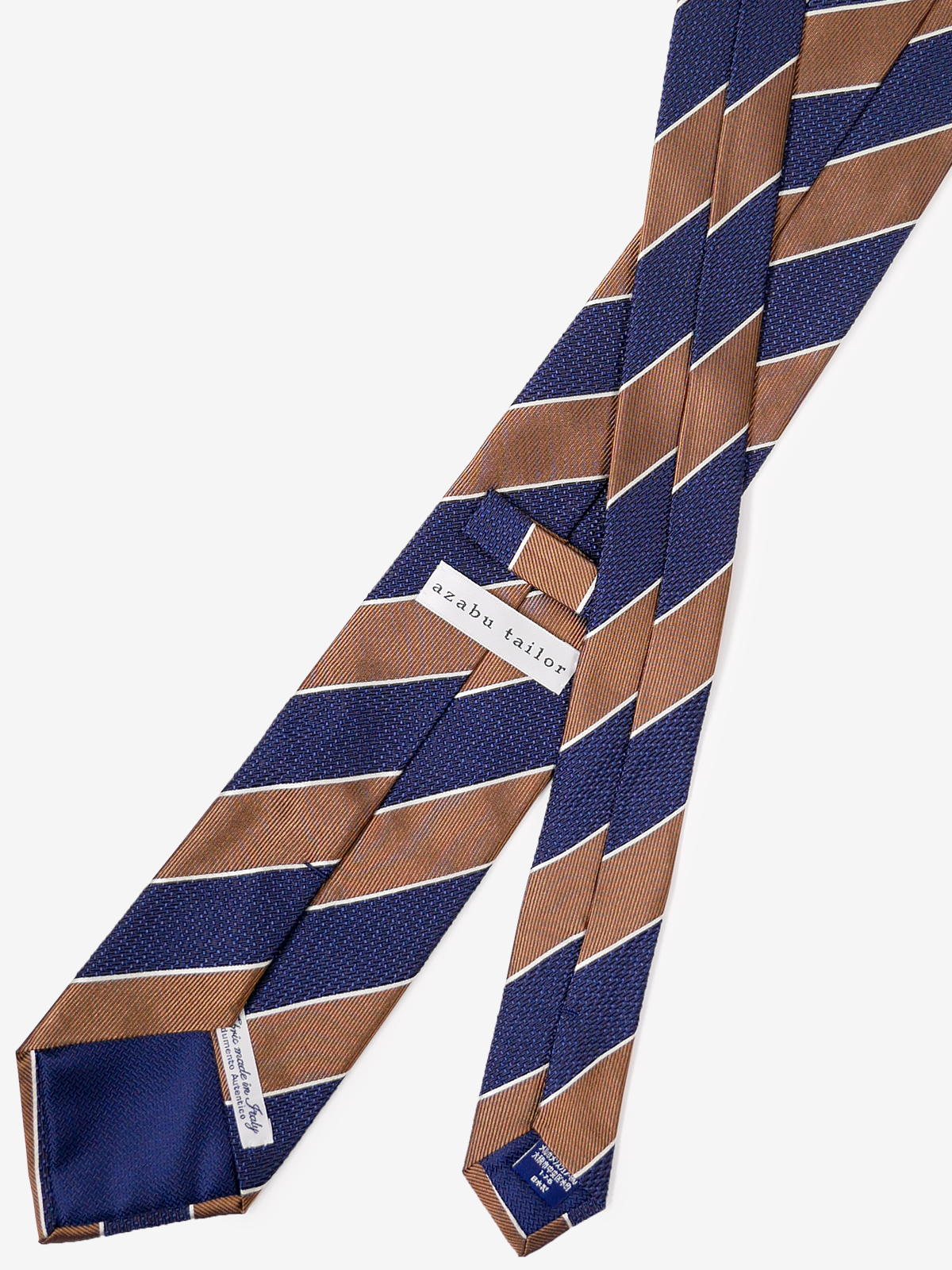 Canepa|Stripe Tie|ブラウン