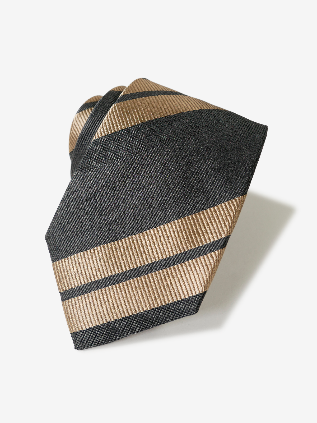 Stripe Tie|グレイッシュブラウン