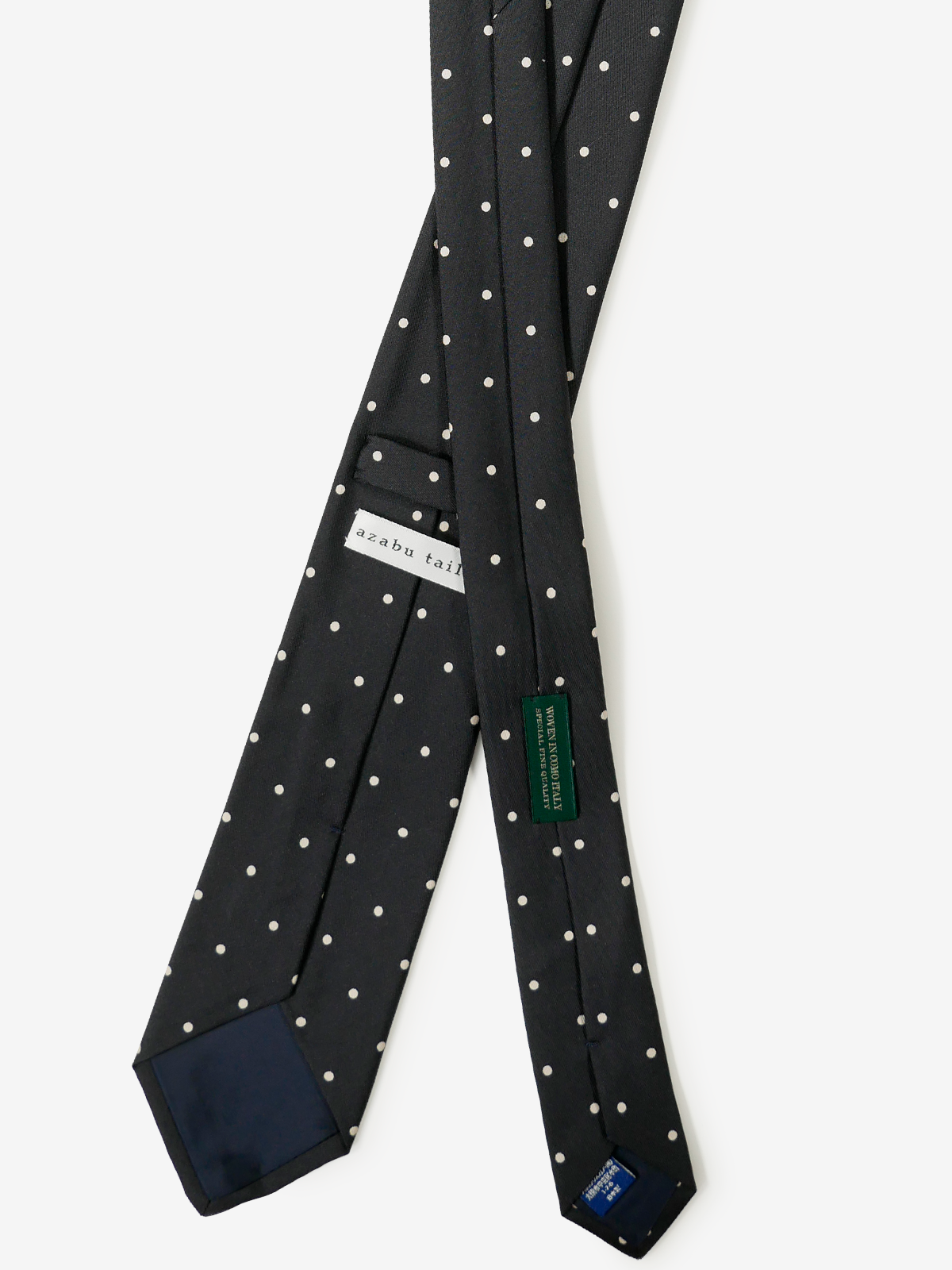 Mantero|Polka Dot Tie|ブラック