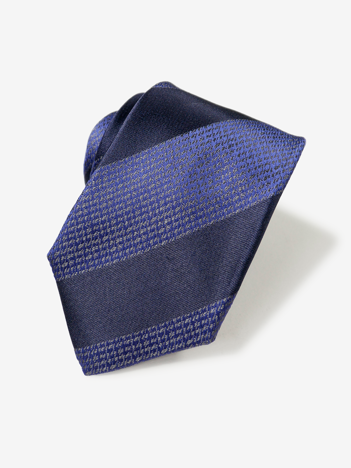 Classico Seta|Stripe Tie|ネイビーブルー
