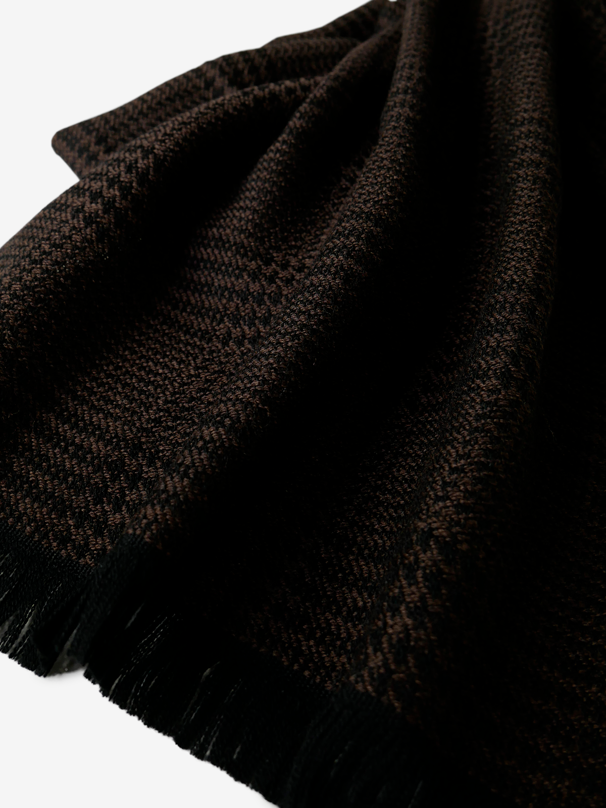 Pinto|Glen plaid Wool Scarf|ブラウン