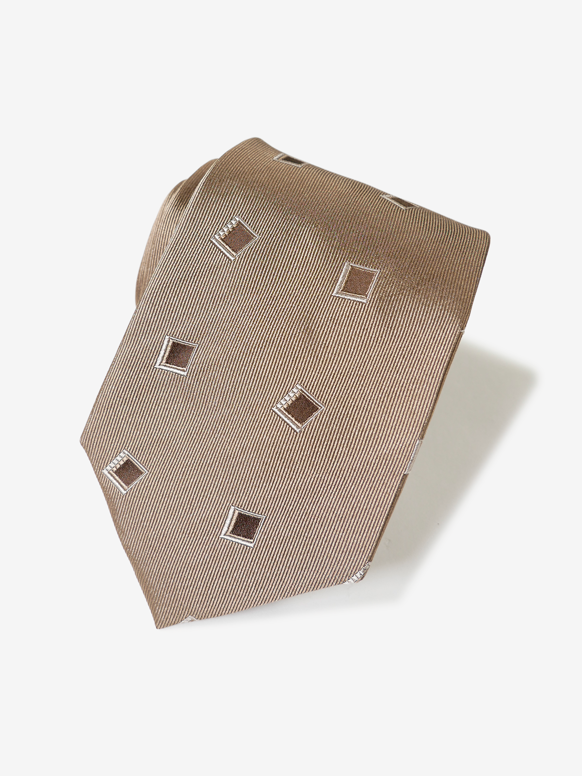 Classico Seta|Square Neat Tie|ベージュ