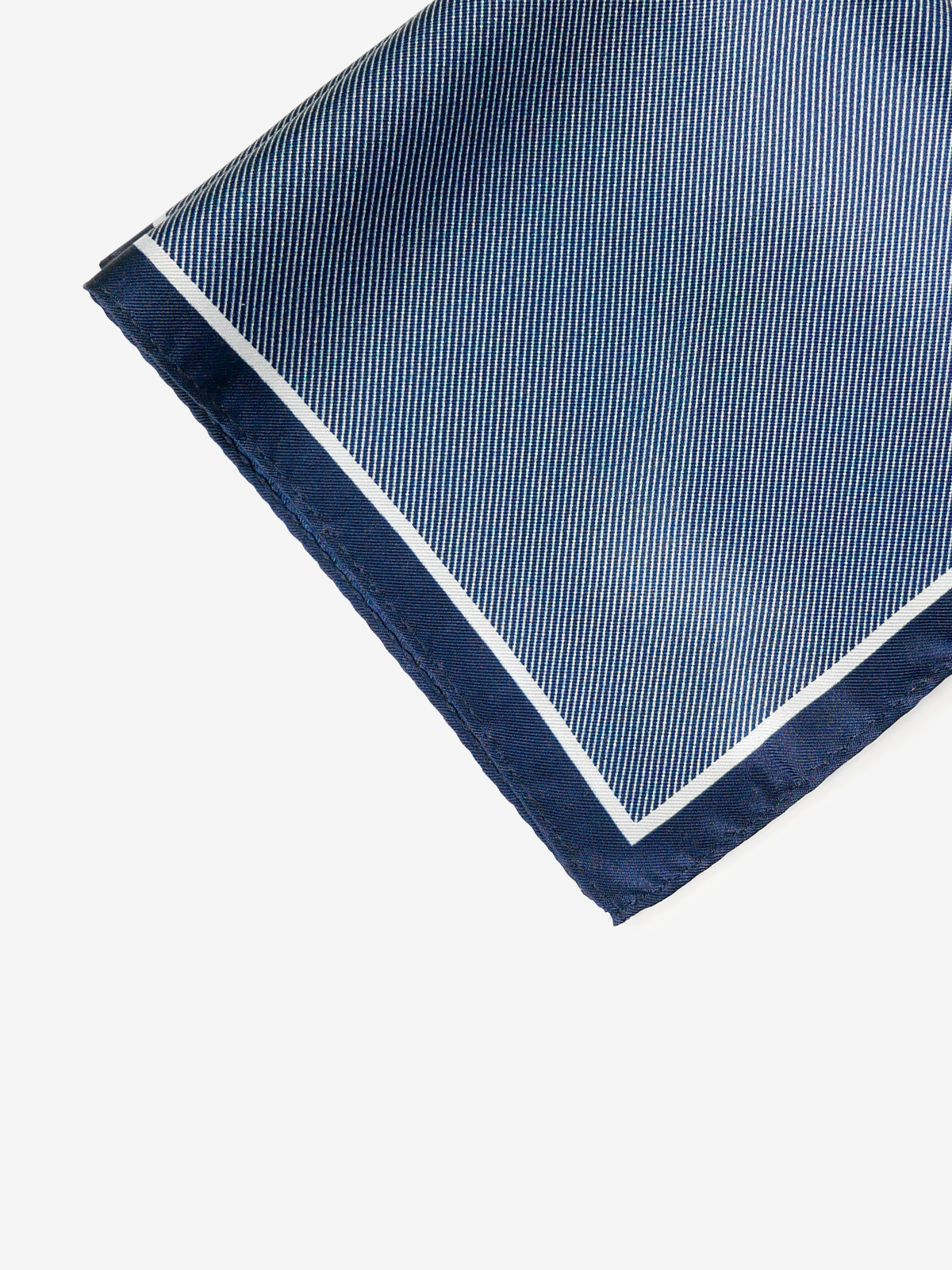 Classico Seta|Silk Pocket Square|ネイビー