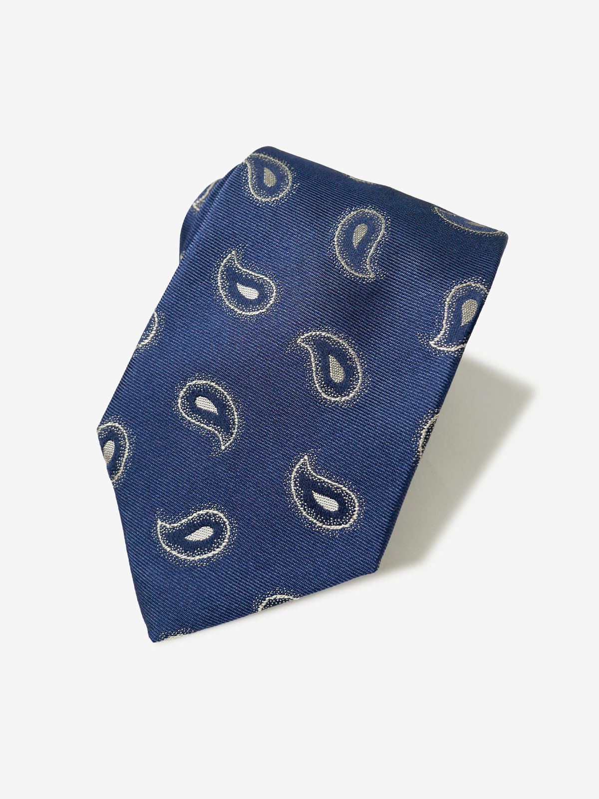 Classico Seta|Paisley Neat Tie|ネイビー
