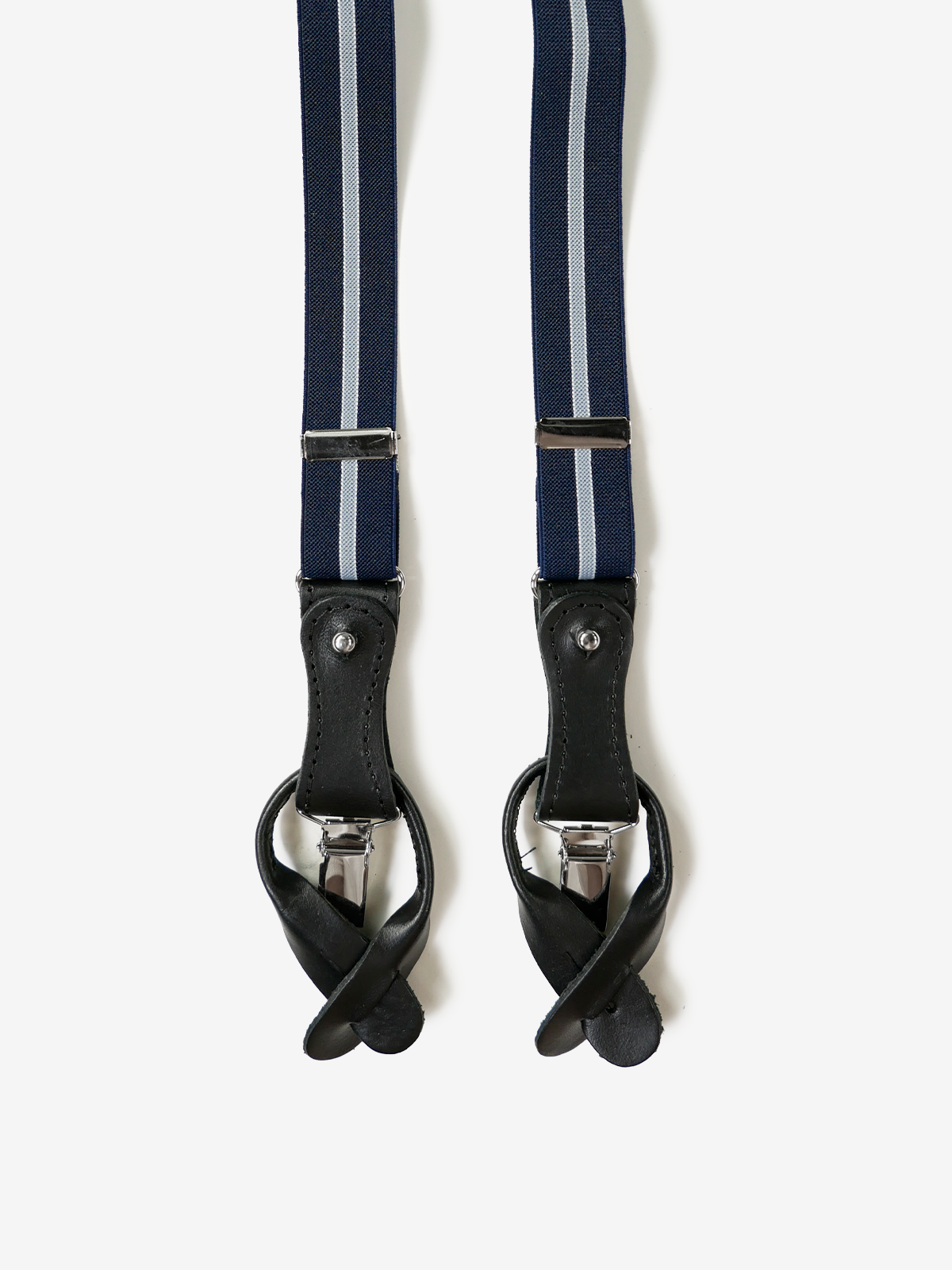 ラ・デュカル|ストライプサスペンダー|ネイビー ラ・デュカル|ストライプサスペンダー|ネイビー
