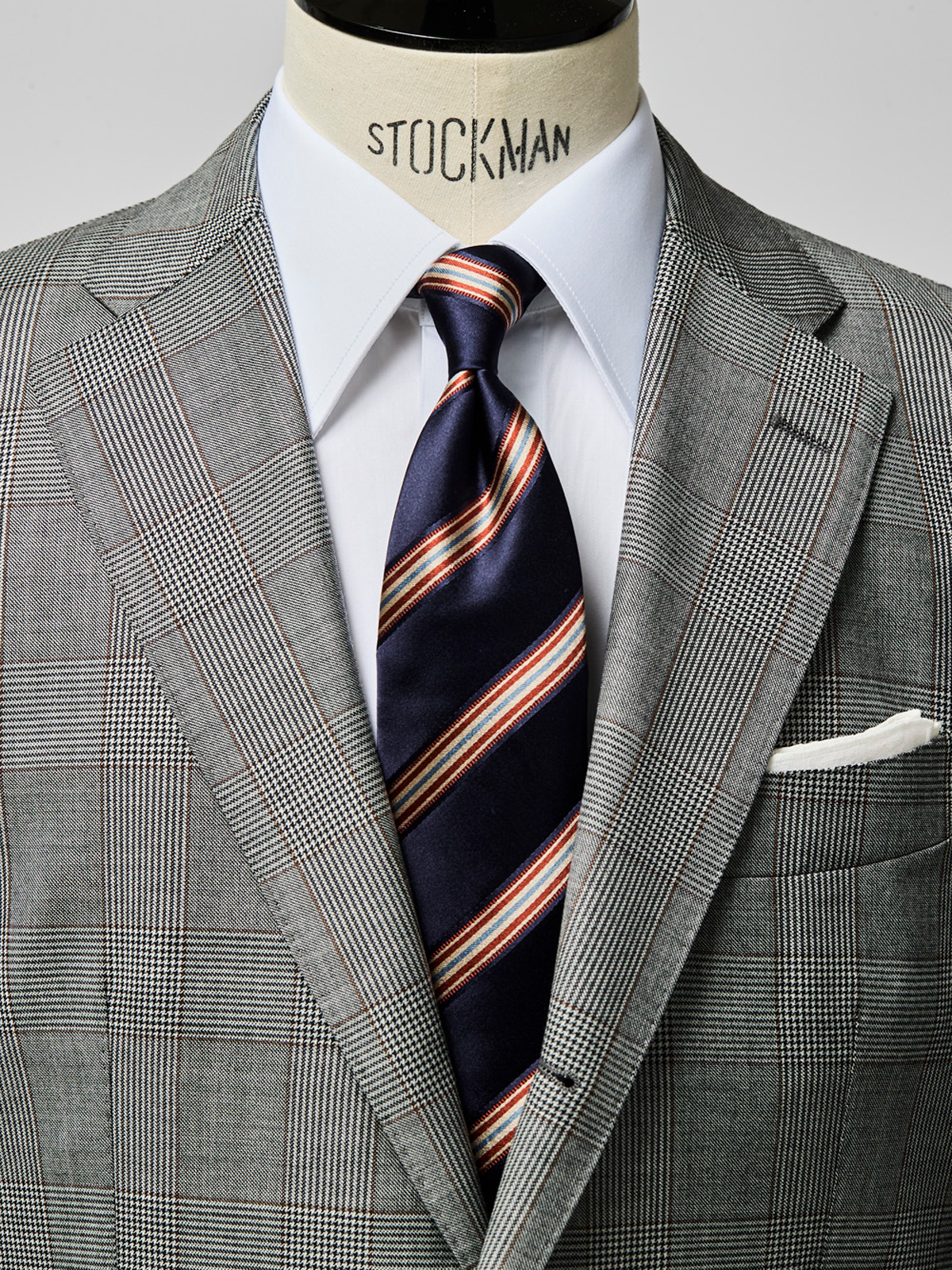 Classico Seta|Stripe Tie|ネイビー