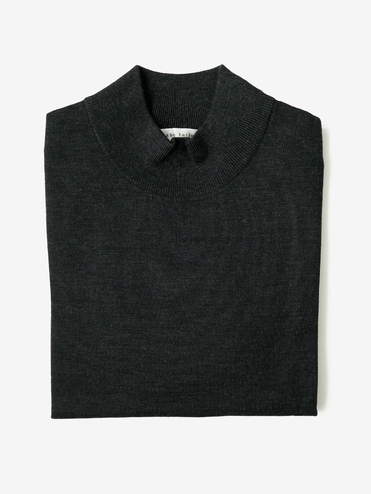 Mock-Neck Sweater|チャコールグレー
