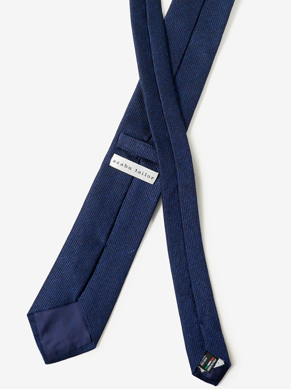 Classico Seta|Cotton Wool Tie|ライトネイビー