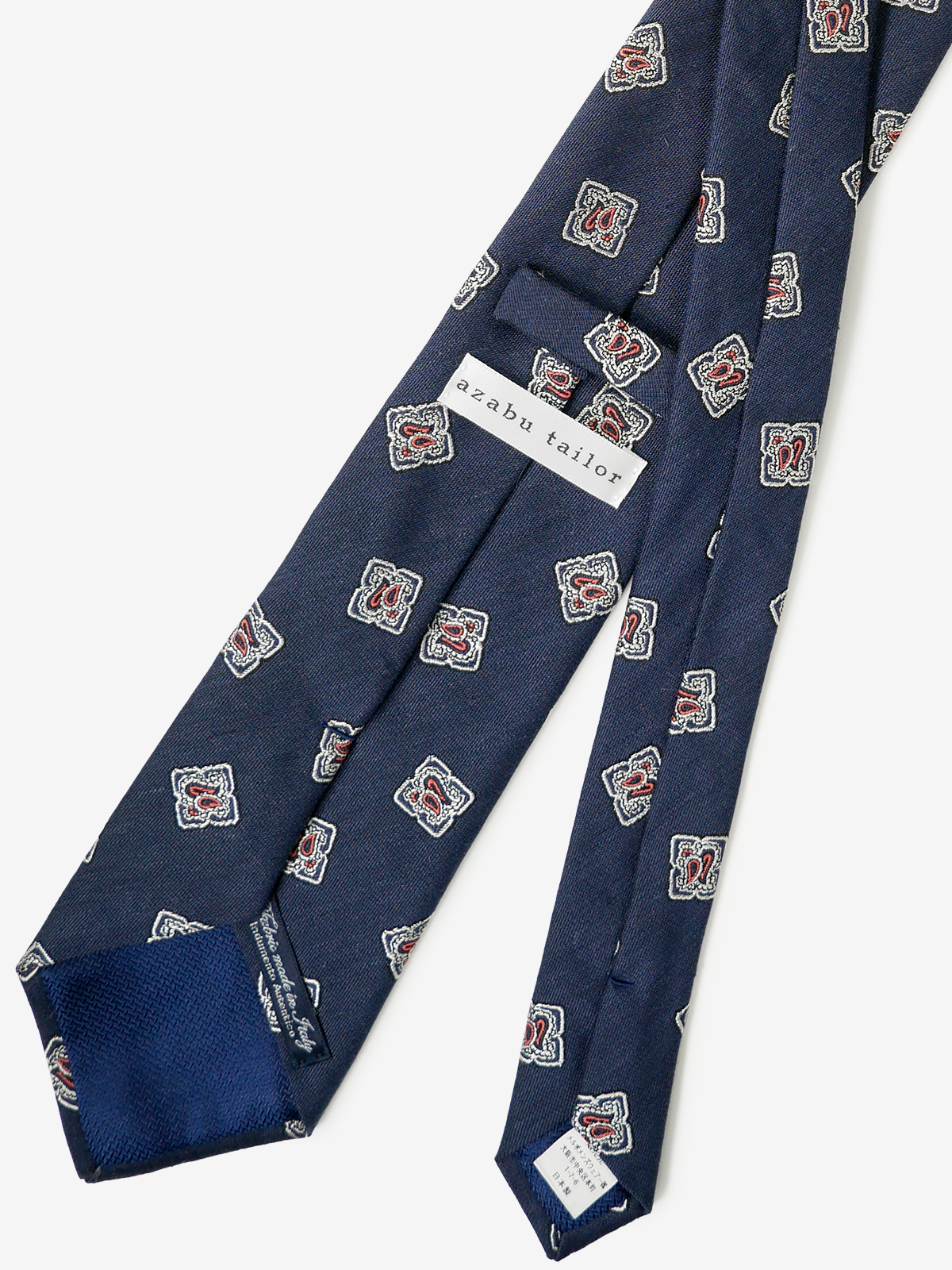 Classico Seta|Medallion Tie|ネイビー