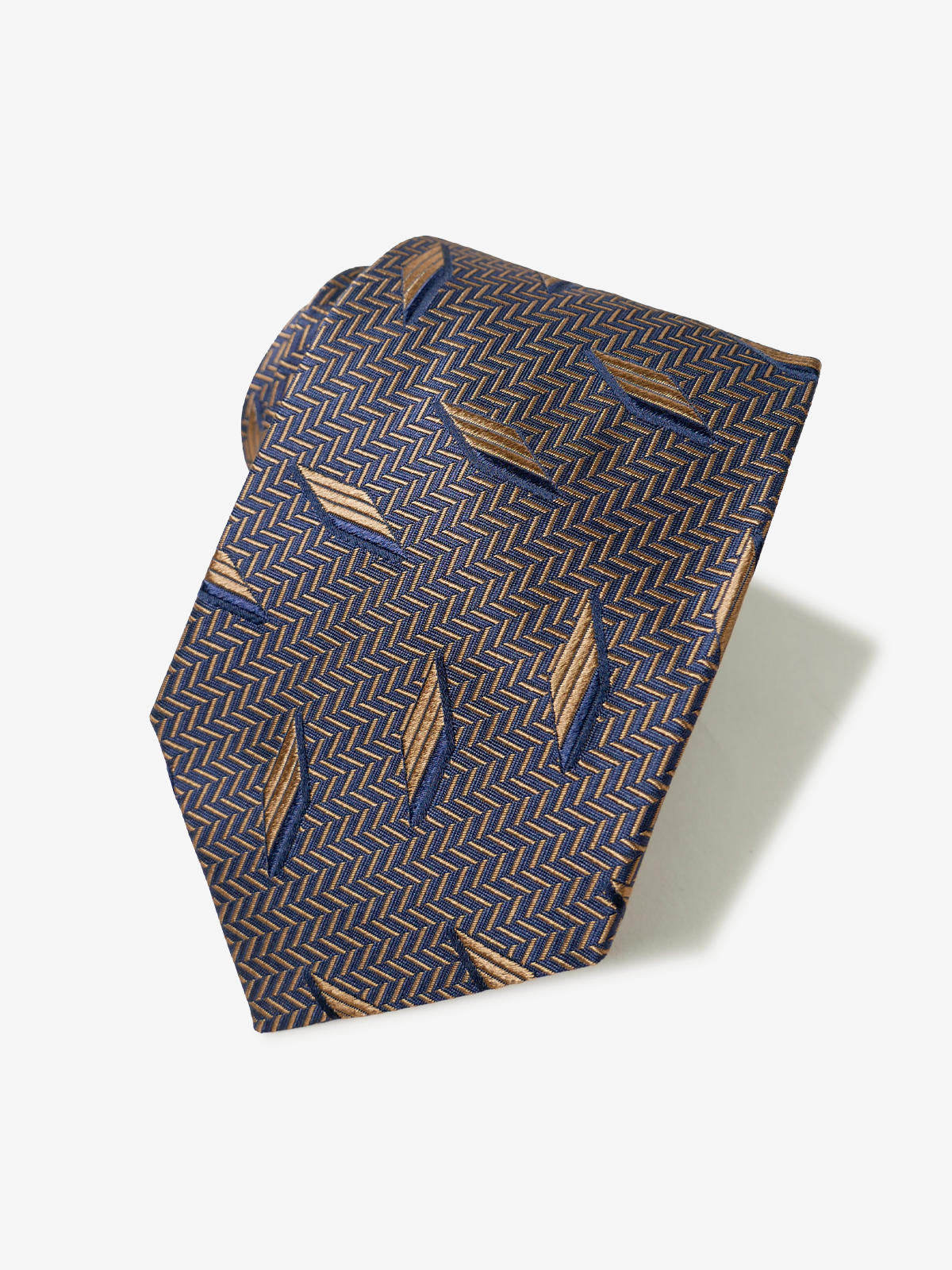 Classico Seta|Rhombus Neat Tie|ブラウン