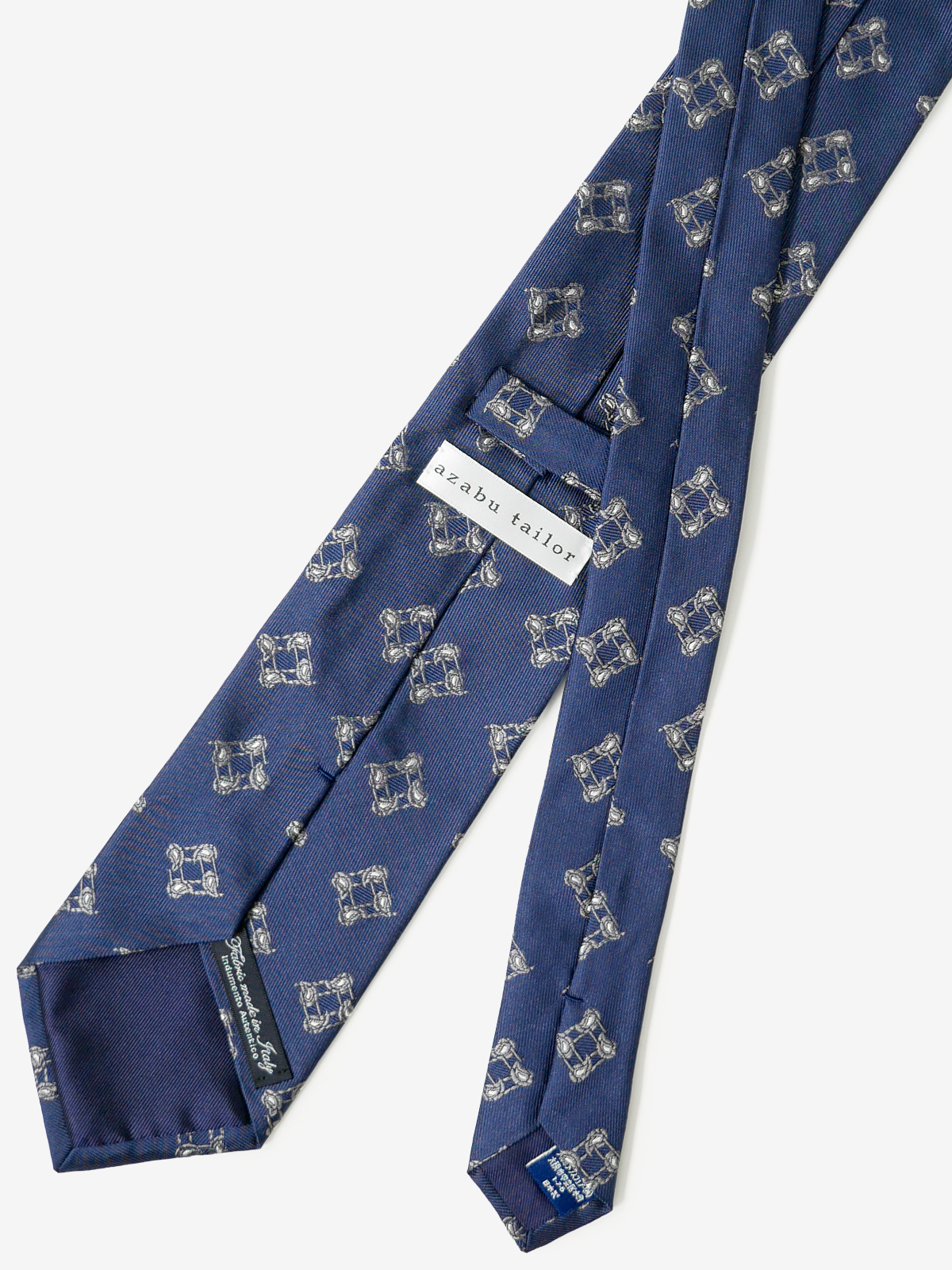 Classico Seta|Paisley Neat Tie|ネイビー
