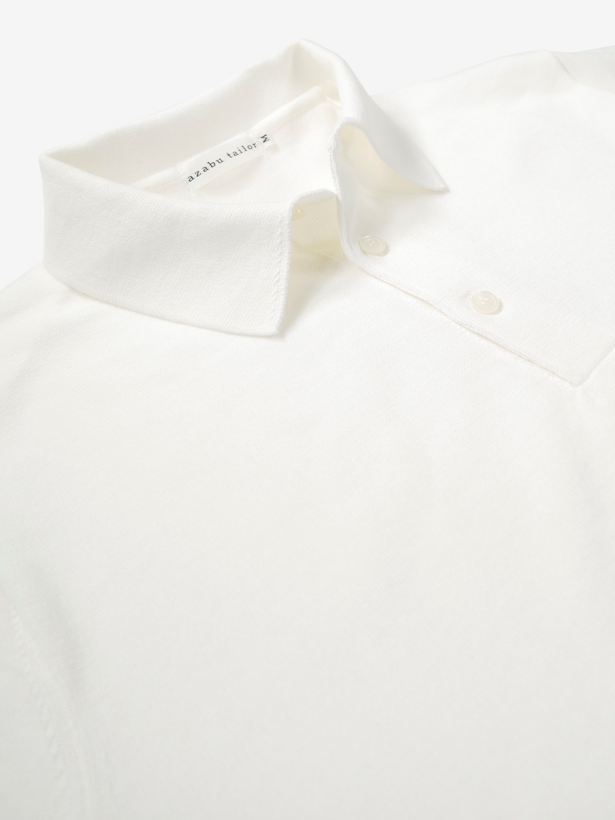 Cotton Polo Shirt|ホワイト