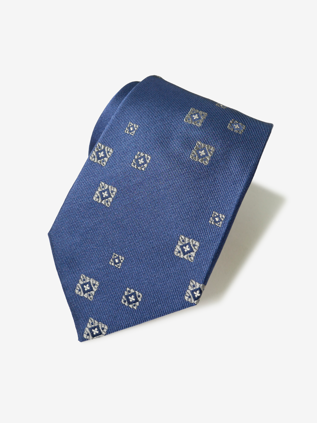 Classico Seta|Square Neat Tie|ネイビー