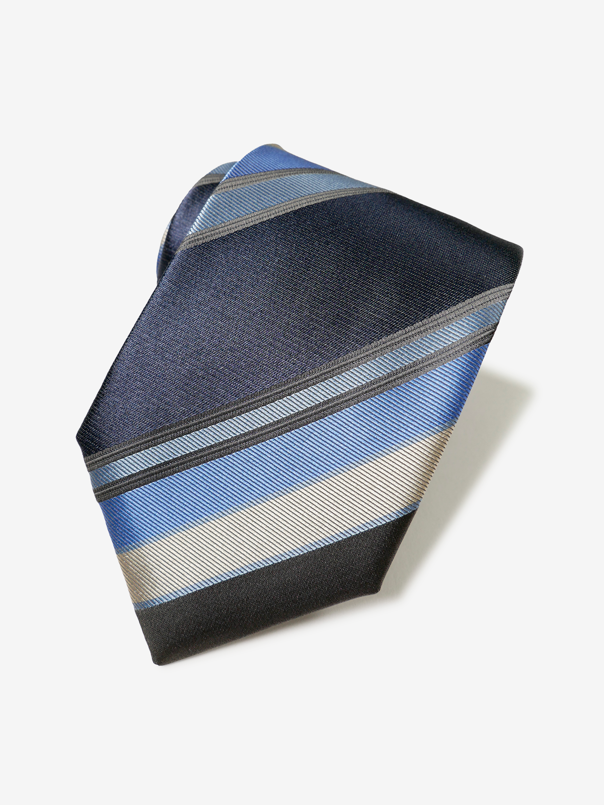 Classico Seta|Stripe Tie|ネイビー