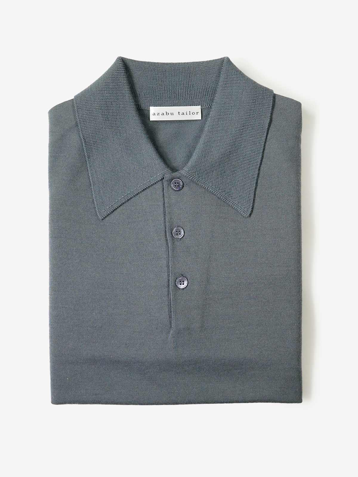 Polo Sweater|グレー