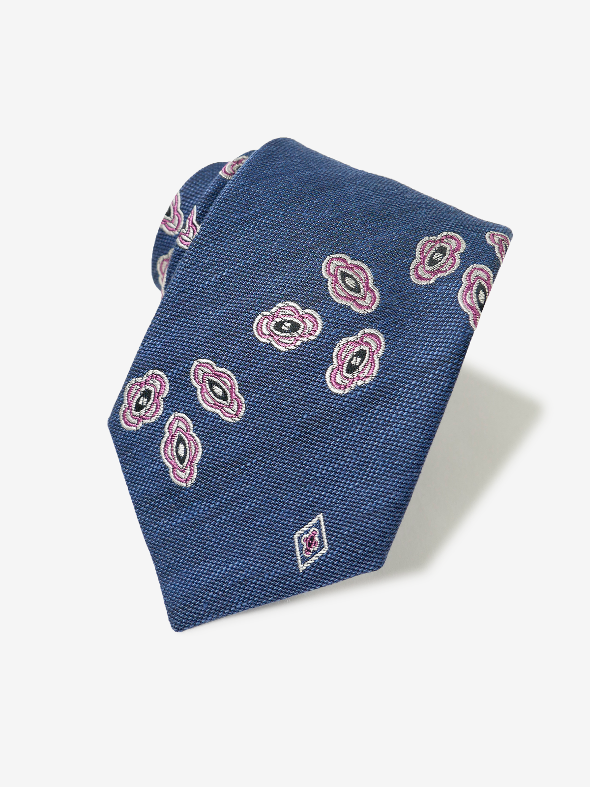 Classico Seta|Floral Medallion Tie|ブルー