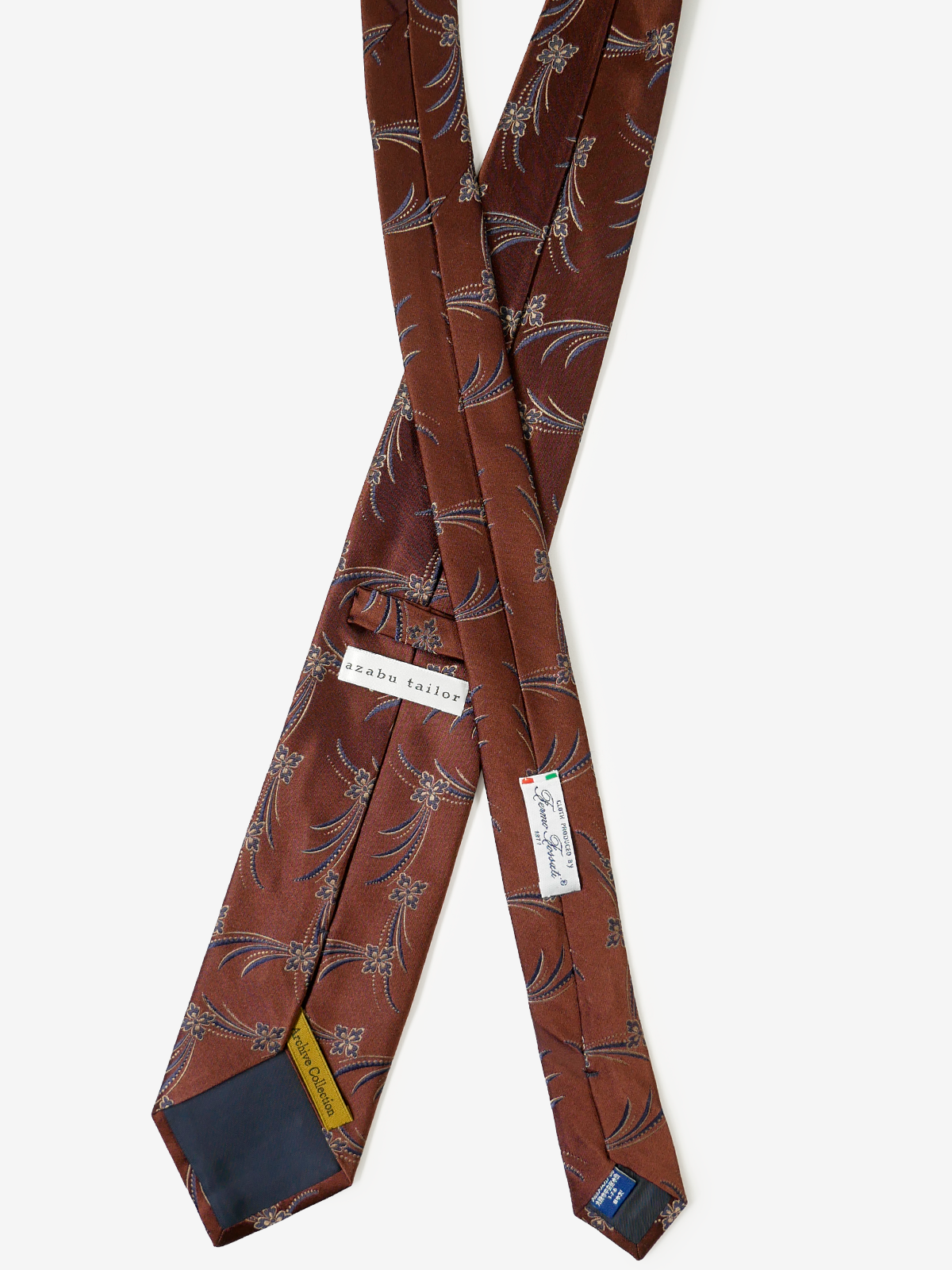 Fermo Fossati|Neat Tie|ボルドー