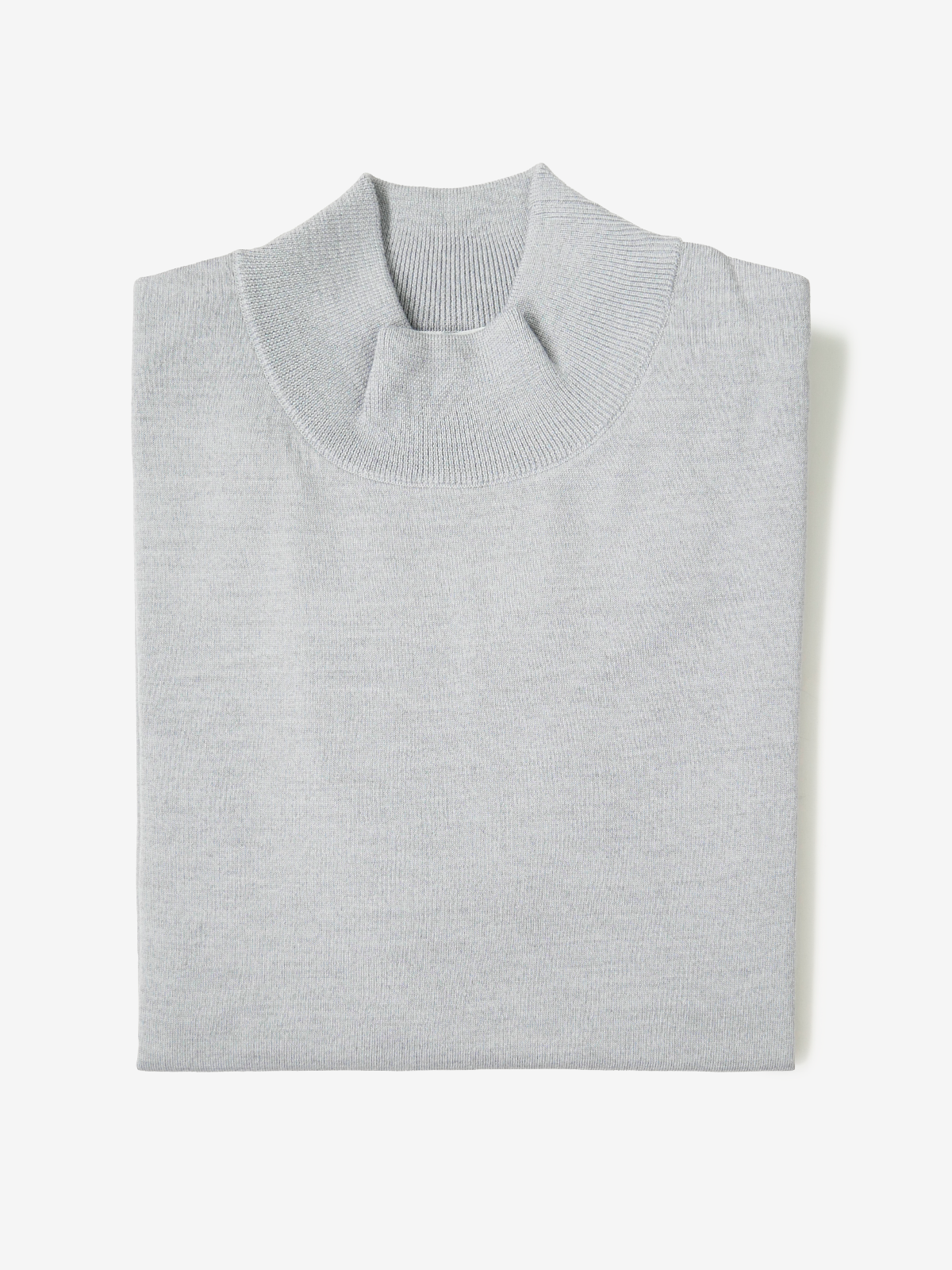 Mock-Neck Sweater|グレー