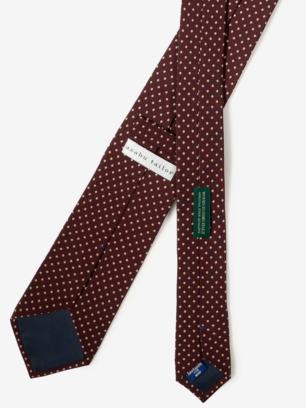 Dots Neat Tie|ボルドー