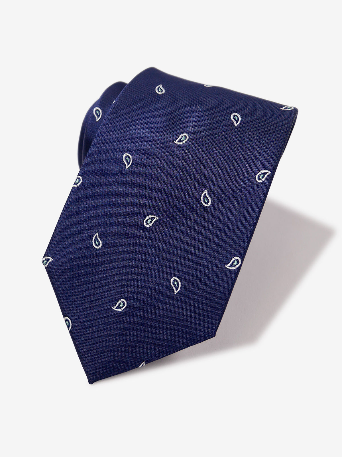 Classico Seta|Paisley Neat Tie|ネイビー