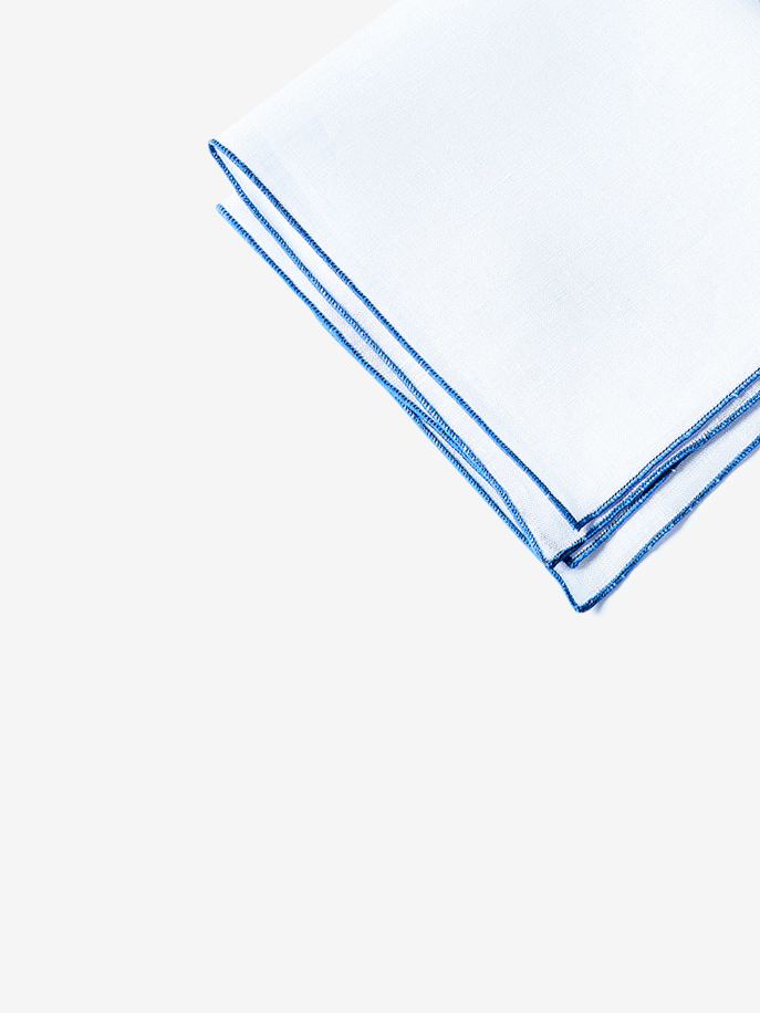 Linen Pocket Square|ライトブルー