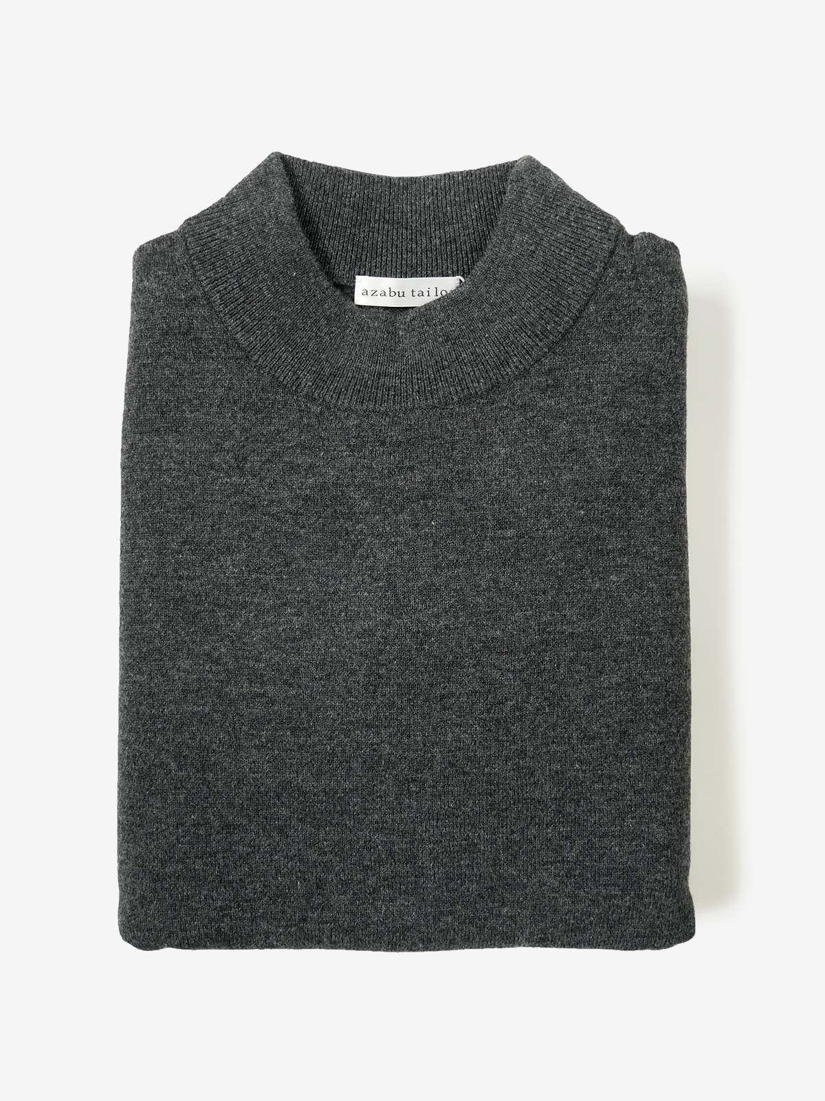 Mock-Neck Sweater|チャコールグレー