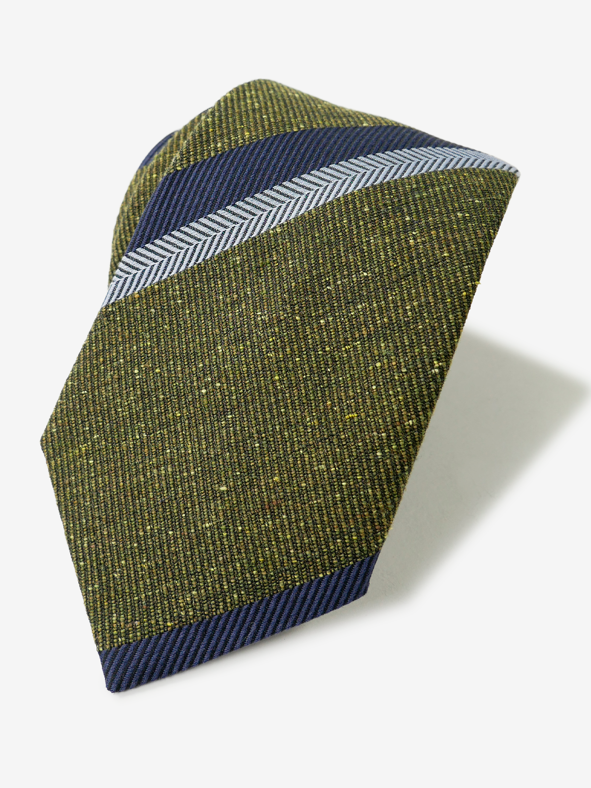 Classico Seta|Striped Twill Necktie|グリーン