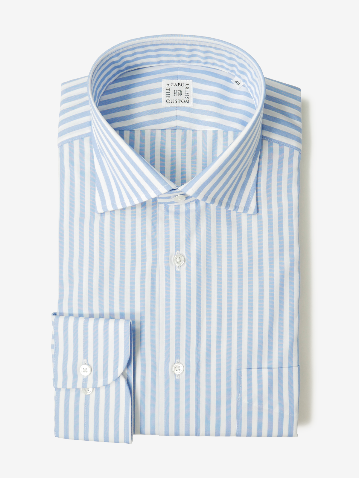 Striped Classic Fit Shirt|サックス