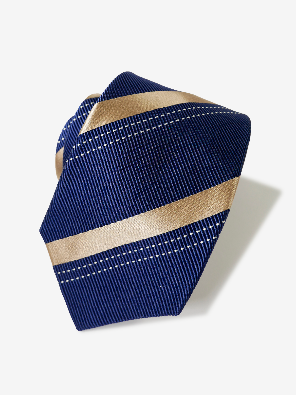 Striped Repp Tie｜ネイビー