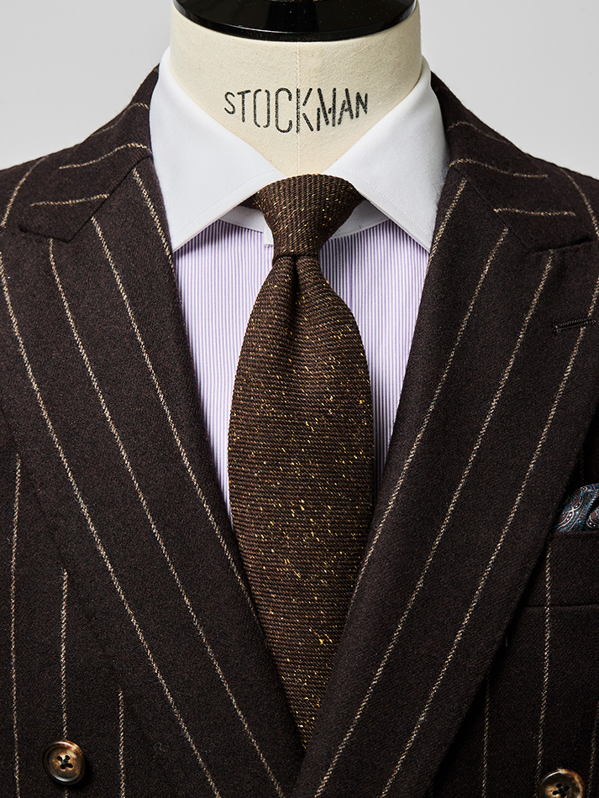 Classico Seta|Solid Tie|ダークブラウン