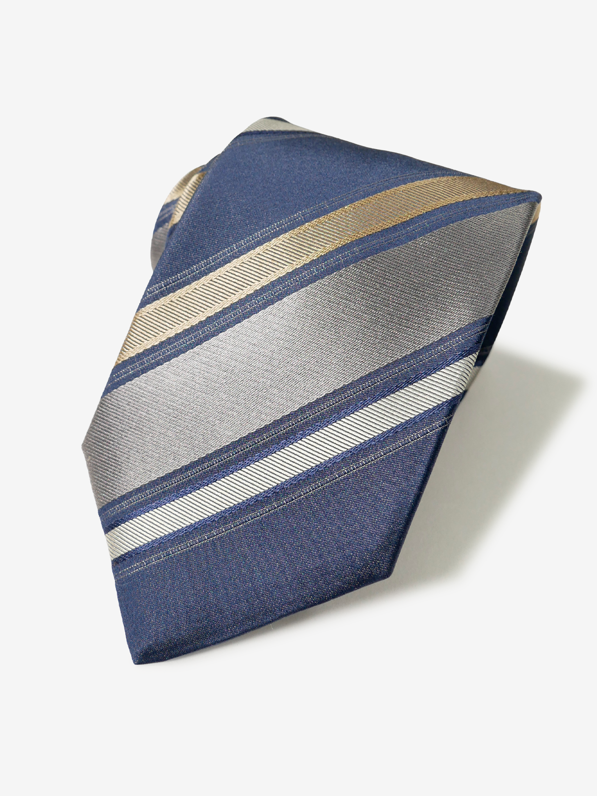 Classico Seta|Stripe Tie|ベージュ