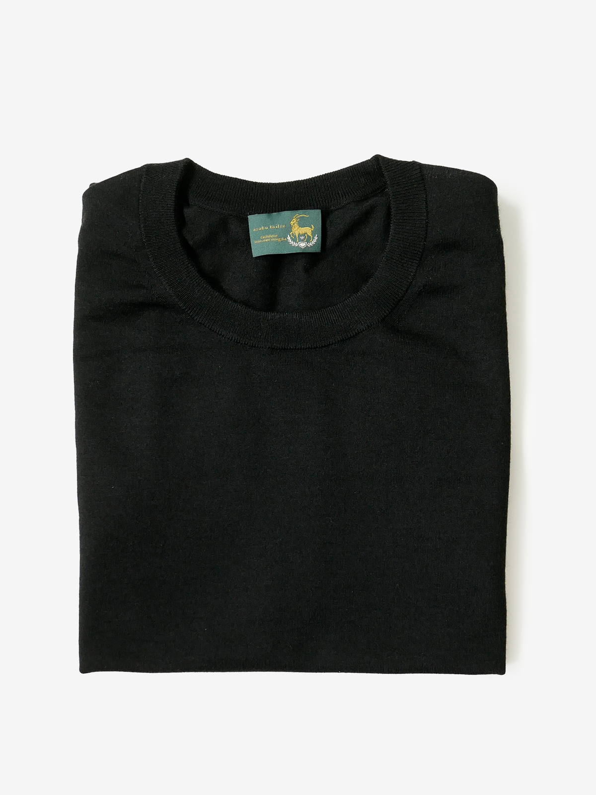 Cashmere Knit T-Shirt|ブラック