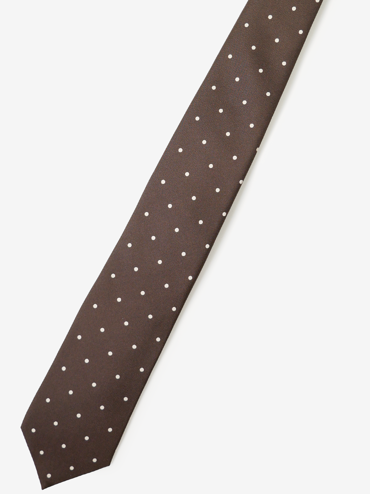 Mantero|Polka Dot Tie|ブラウン