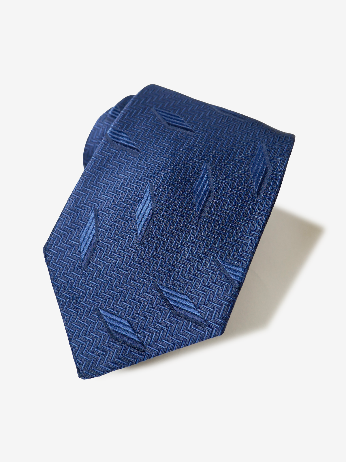 Classico Seta|Rhombus Neat Tie|ネイビー