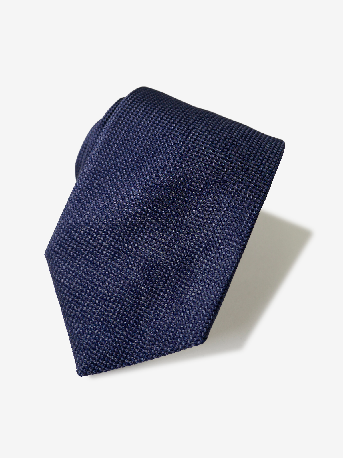 Classico Seta|Basketweave Necktie|ネイビー