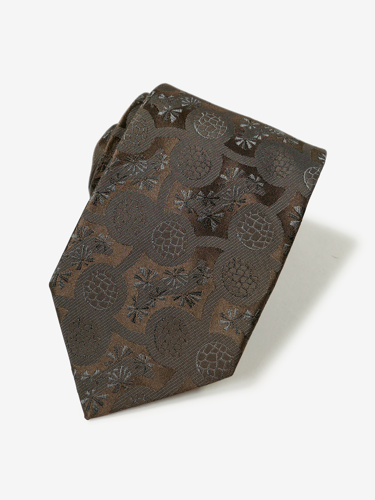 Fermo Fossati|Neat Tie|ブラウン