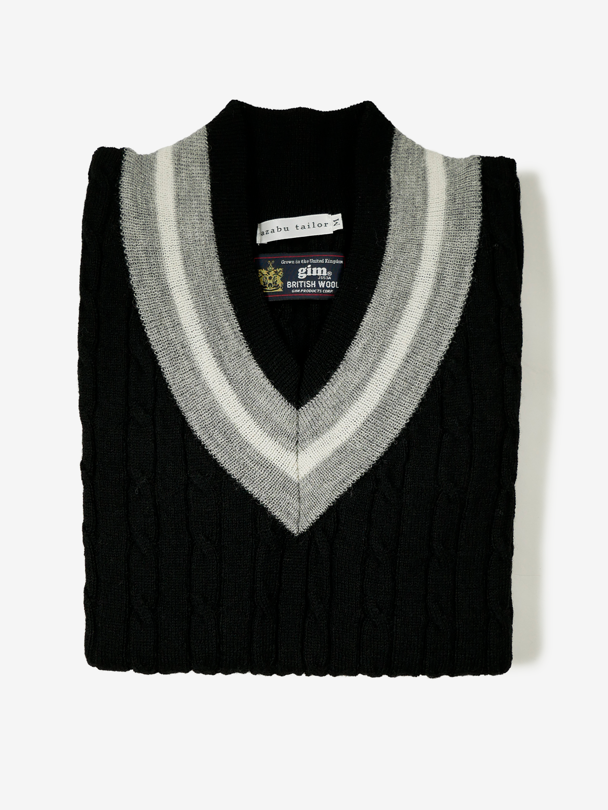 Wool Sweater Vest|ブラック