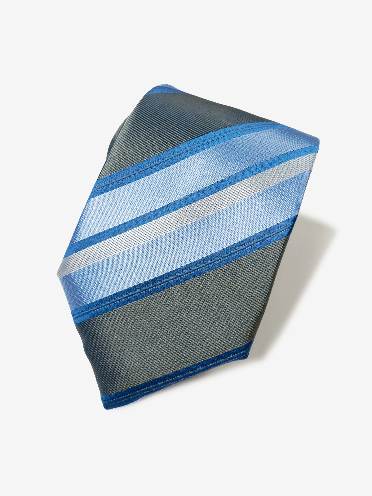 Classico Seta|Stripe Tie|グレー