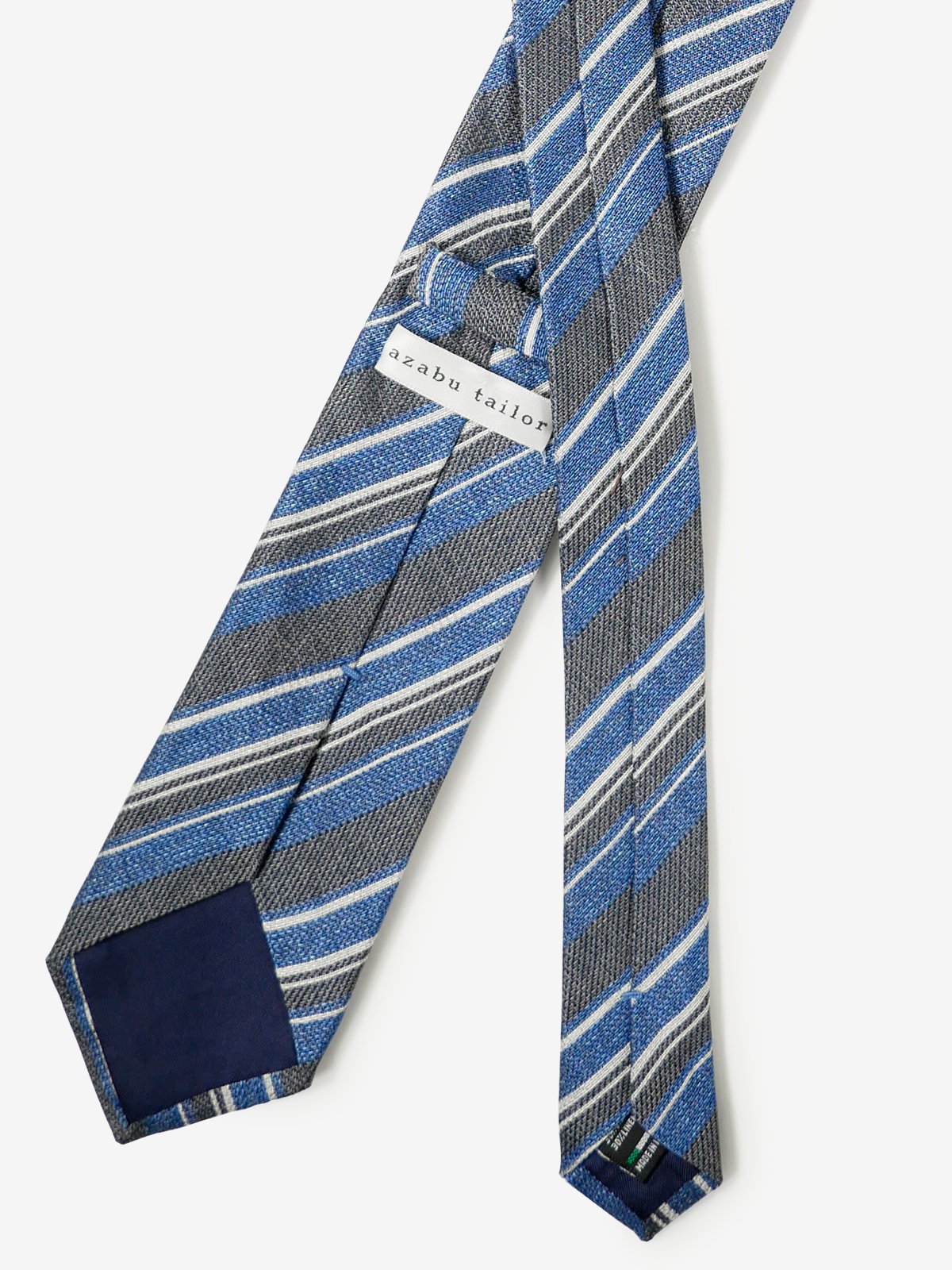 Classico Seta|Stripe Tie|グレー