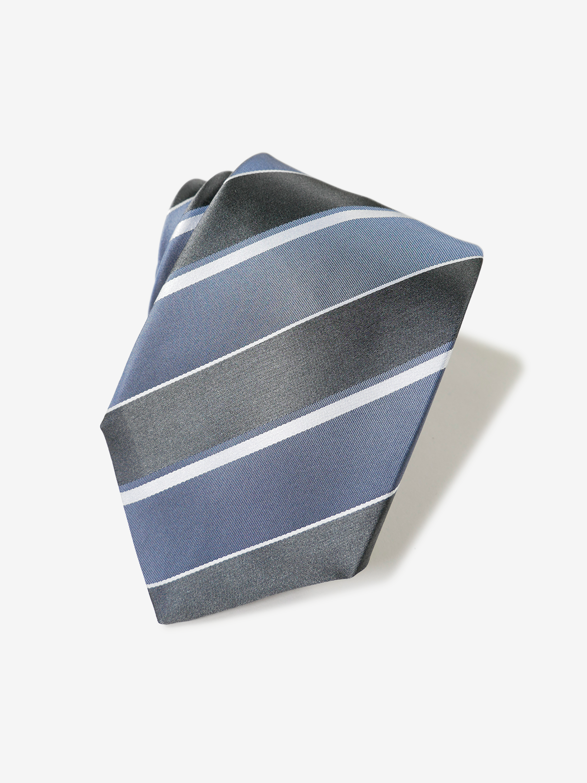 Classico Seta|Stripe Tie|グレー