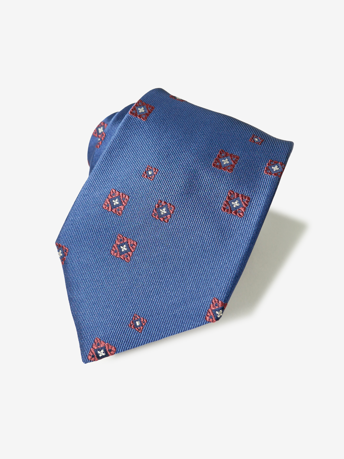 Classico Seta|Square Neat Tie|ブルー